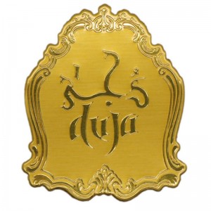 الذهب المعادن بأكسيد مخصصة الألومنيوم العطور ملصقا